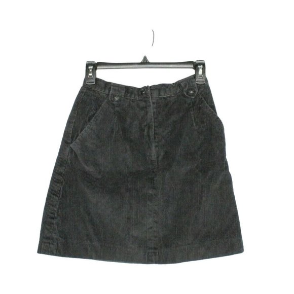 Giorgio Sant'Angelo Dresses & Skirts - Vtg! Giorgio Sant' Angelo Black High Waist Corduroy A-line Mini Skirt Size 8